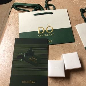 New 2 Empty Pandora Charms boxes